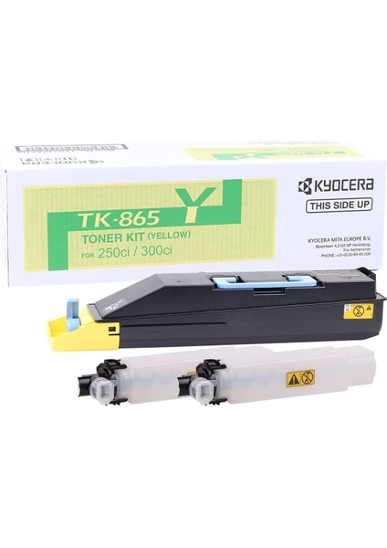 Kyocera Mita TK-865 Sarı Toner Taskalfa 250ci- 300ci