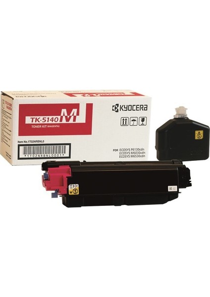 Kyocera Mita TK-5140 Kırmızı Toner Ecosys M6030-P6130-M6530 Mitaco 3130C