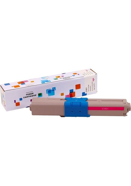 Oki C301 Muadil Kırmızı Toner C321-MC332-MC342 (44973542) (1.500 Sayfa)