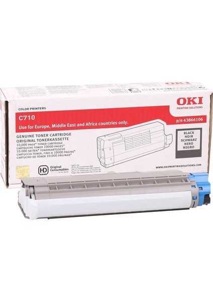 Toner C710-C711 (44318622) Siyah 11,5K