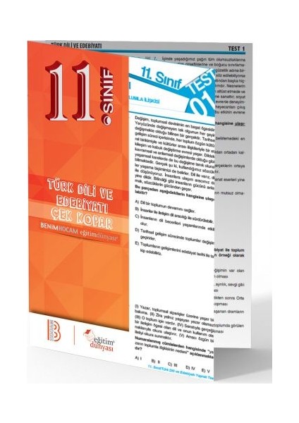 11. Sınıf Türk Dili ve Edebiyatı Çek Kopar Yaprak Test