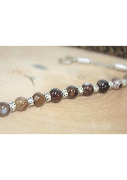 8 Mm Damarlı Akik Zaza Tesbih Ay Yıldız Uçlu Zaza Tespih Rdt2398 modelleri