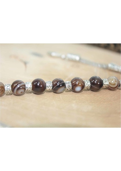 8 Mm Damarlı Akik Zaza Tesbih Karo Uçlu Zaza Tespih Rdt2401 modelleri