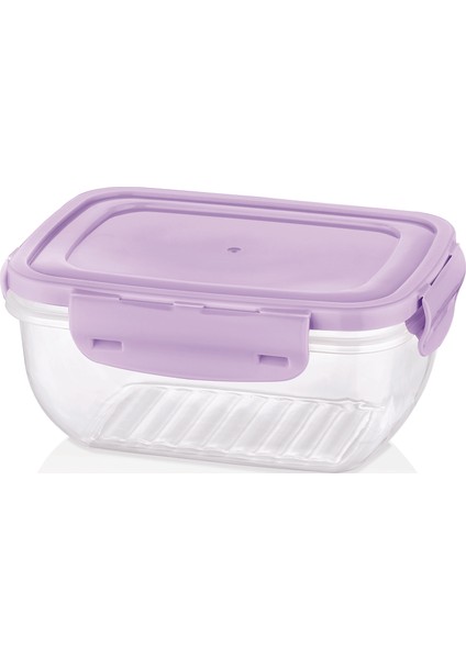 Renkli Kapan Dikdörtgen Sak. Kabı 2300ml BG524