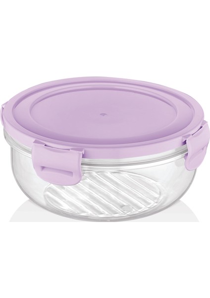 Renkli Kapak Yuvarlak Sak. Kabı 2250ml BG538
