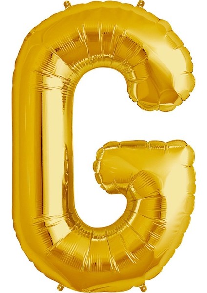 G Harf Altın Folyo Balon 40 cm