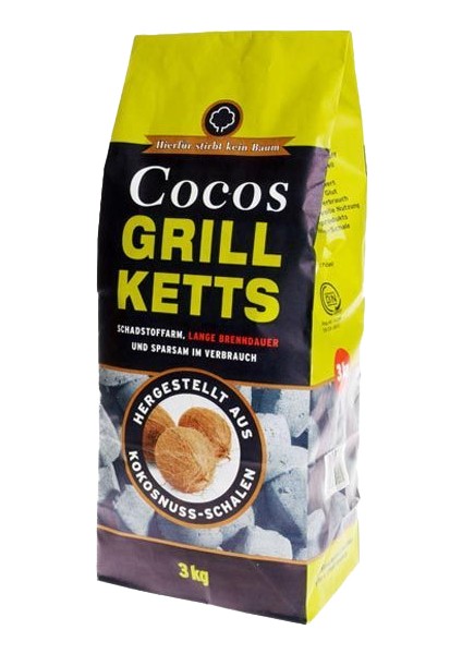 Cocos Briket Mangal Kömürü 3 Kg.