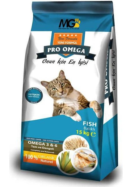 Omega Balıklı Kedi Maması 1 Kg Açık