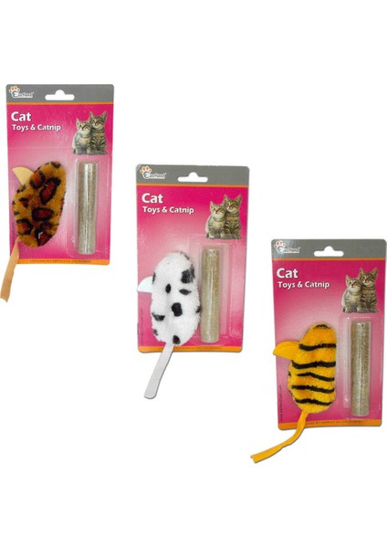 Esatland Catnip Fare Kedi Otlu Kedı Oyuncağı 6*10 Cm