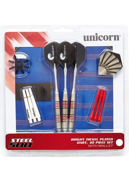 71824 Steel 500 23gr 3lü Çelik Uçlu Dart Oku Seti