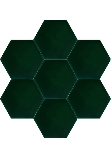 15x17 Cm Düz Yeşil Altıgen Seramik fiyatları