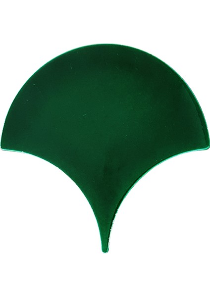 17x17 cm Koyu Yeşil Balık Pulu Seramik