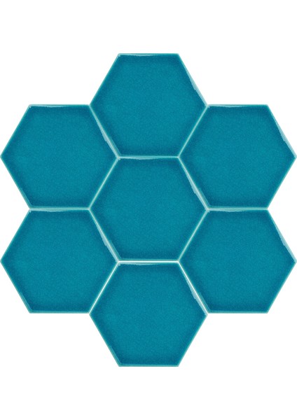 15x17 Cm Düz Turkuaz Altıgen Seramik fiyatları