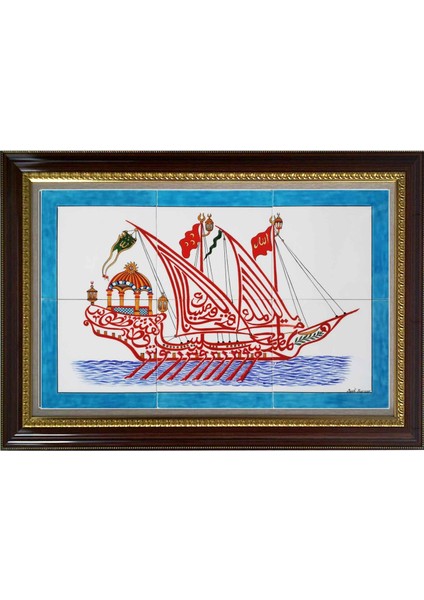 40x60 Cm ED 666 Fetih Kalyon Çini Pano