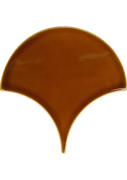 17x17 cm Karamel Balık Pulu Seramik