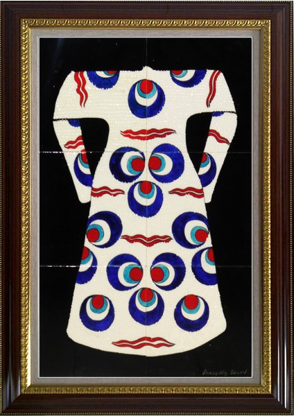 40X60 Cm Ed 650 Cintemani Kaftan Çini Pano