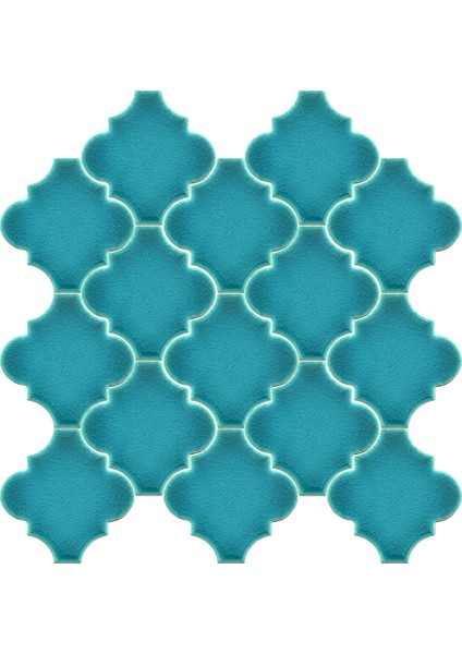 12x12 Ottoman Düz Arabesk Turkuaz Çini fiyatları