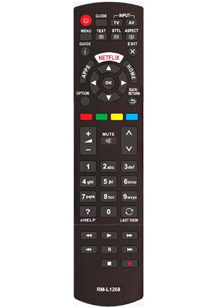 Kl Rm-L1268 Panasonıc Netflıx Lcd Kumanda (Brısterlı)