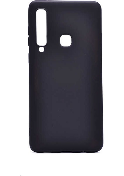 Case 4U Samsung Galaxy A9 2018 Kılıf Klasik Mat Renkli Yumuşak Premier Silikon Siyah