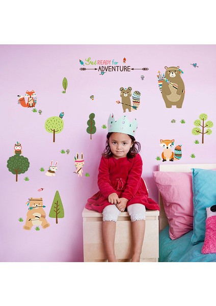 Sevimli Orman Hayvanları Bebek ve Çocuk Odası Dekoru