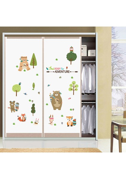 Sevimli Orman Hayvanları Bebek ve Çocuk Odası Dekoru modelleri