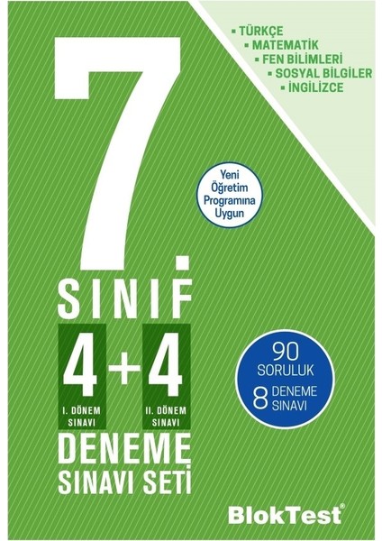 Tudem Yayınları 7. Sınıf 4+4 Deneme Sınav Seti