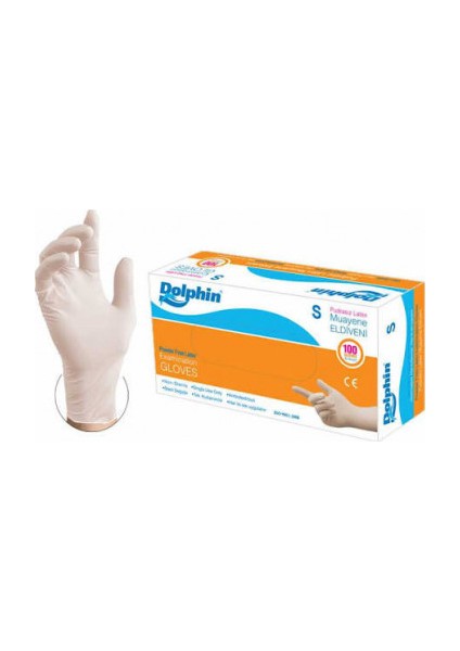 Latex Pudrasız (S) Eldiven 100'Lü