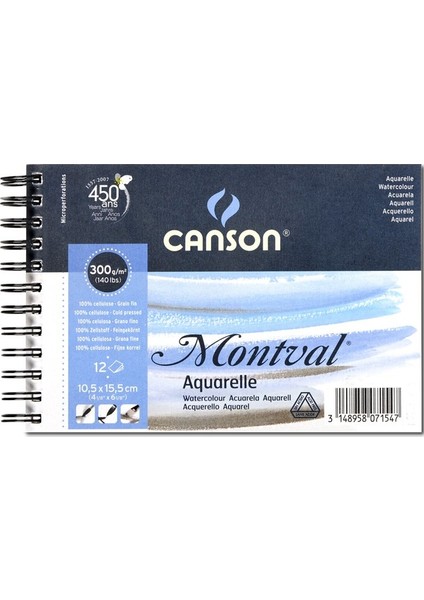 Montval Blok 300Gr 10,5X15,5 12Yp