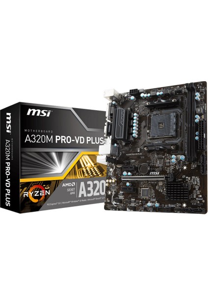 A320M PRO-VD Plus AMD A320 1866Mhz DDR4 Soket AM4 mATX Anakart (A320M PRO-VD PLUS) fiyatları