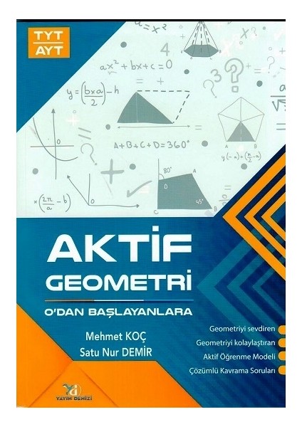 Yayın Denizi Yayınları TYT AYT Aktif Geometri Sıfırdan Başlayanlara