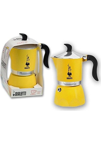 Moka Pot Fiametta Fluo Lime 3 Cup