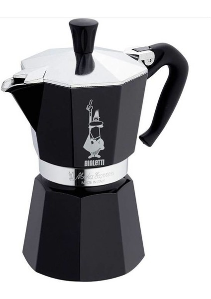 Moka Pot Siyah 6 Cup