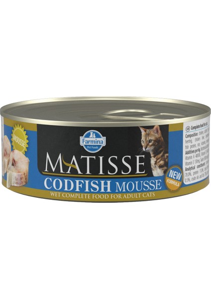Codfish - Morina Balığı Kedi Konservesi 80 gr (12 Adet)