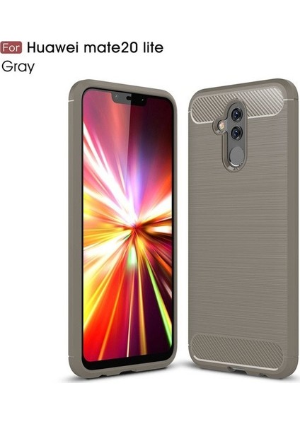 Huawei Mate 20 Lite Kılıf Room Antişok Karbon Silikon Kapak Kılıf + Esnek Nano Cam fiyatları