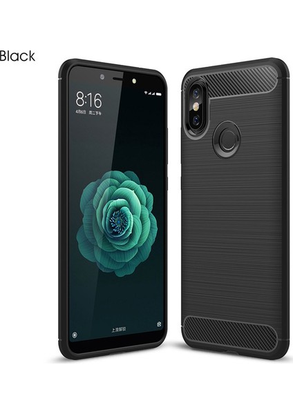 Xiaomi Mi A2 Kılıf Room Antişok Karbon Silikon Kapak Kılıf