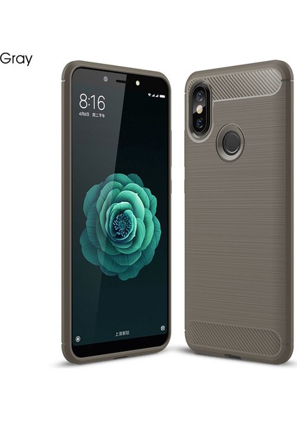 Xiaomi Mi A2 Kılıf Room Antişok Karbon Silikon Kapak Kılıf