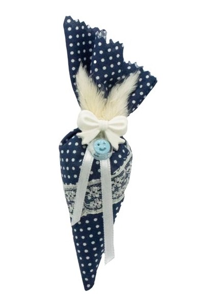 Nl6418B2 Bebek Şekeri Kumaş Küllah Kese/Lavantalı (25 Adet)