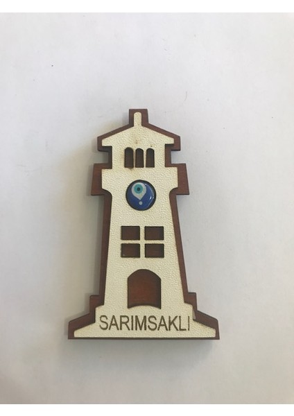 Ahşap Deniz Feneri Dolap Süsü Magnet