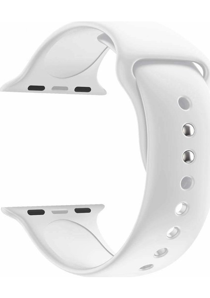 Apple Watch Uyumlu 42 mm Seri 1 2 3 Silikon Kordon Kayış