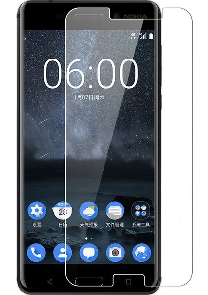 Nokia 5.1 Tempered Glass Cam Ekran Koruma