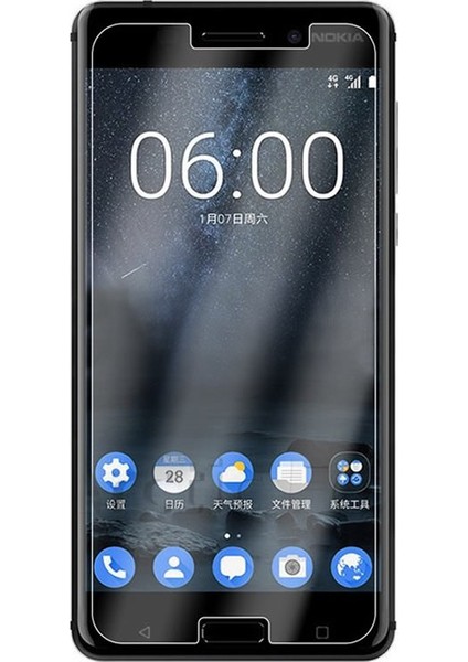 Nokia 5.1 Tempered Glass Cam Ekran Koruma