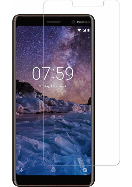 Nokia 7 Plus Tempered Glass Cam Ekran Koruma