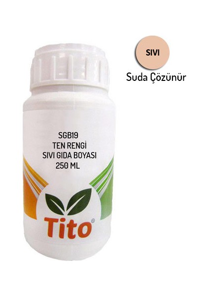 SGB19 Ten Rengi Sıvı Gıda Boyası - 250 ml
