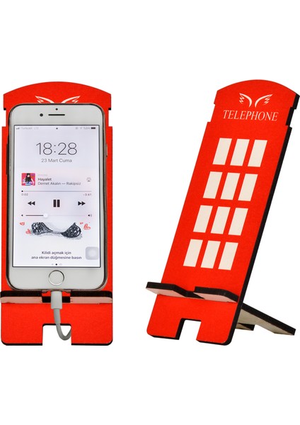 Telefon Kulübesi Tasarım Ahşap Telefon Standı