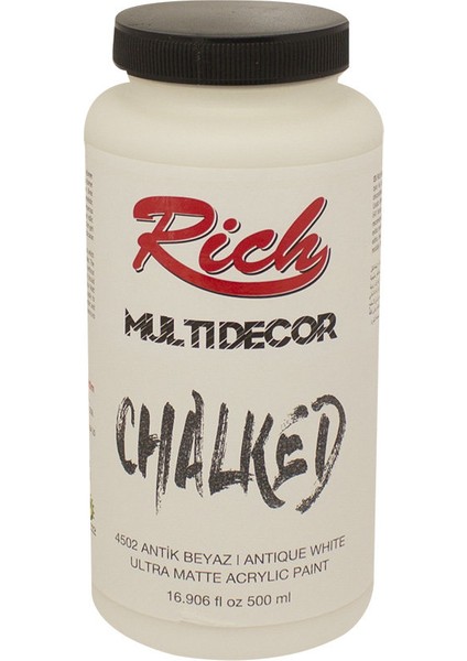 Multi Decor Chalked Akrilik 500ml N:4502 Antik Beyaz