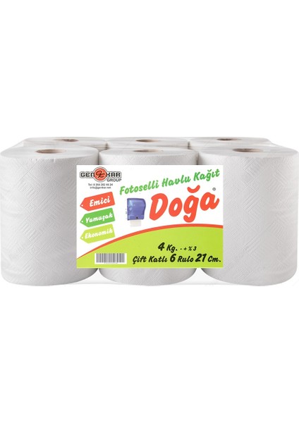 Hareketli Havlu 21 cm 6 Rulo 4 kg