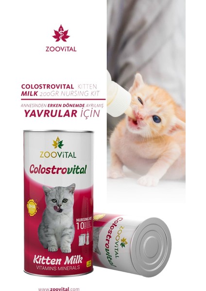 Colostrovital Yavru Kedi Süt Tozu ve Biberon seti
