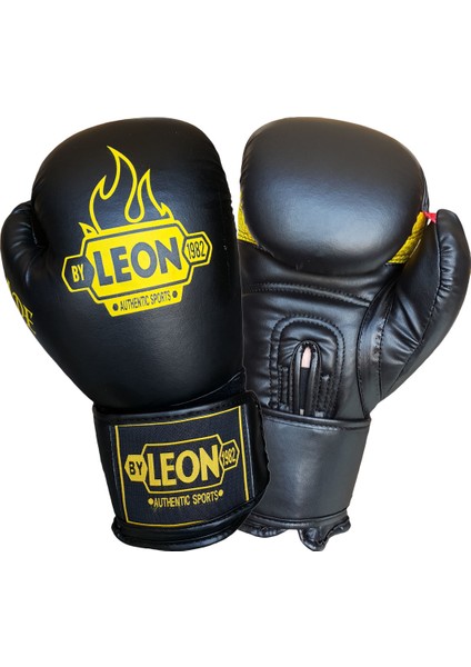 By Leon 1982 Leon Blade Training Boks, Kick Boks ve Muay Thai Eldiveni Siyah