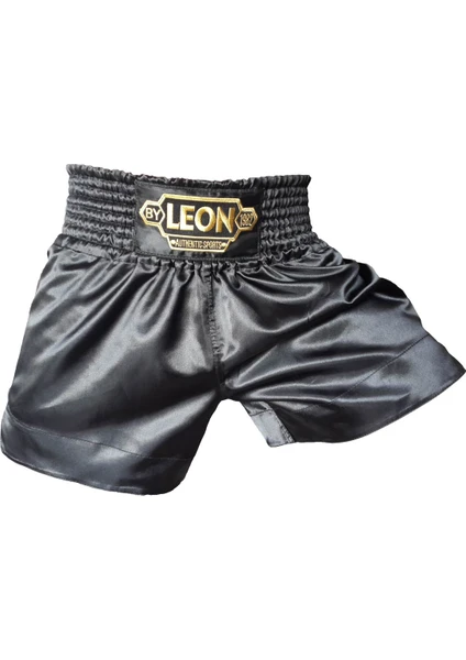 By Leon 1982 Leon Ground Kick Boks ve Muay Thai Şortu Siyah BYL1006