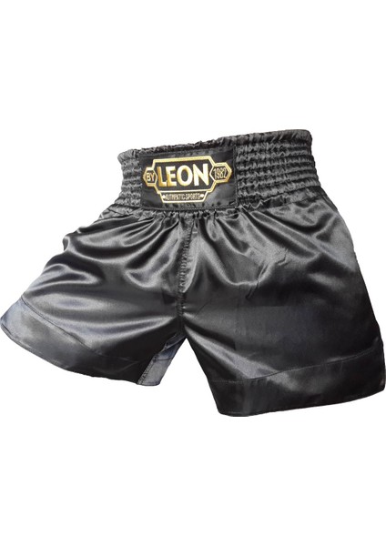 By Leon 1982 Leon Ground Kick Boks ve Muay Thai Şortu Siyah BYL1006